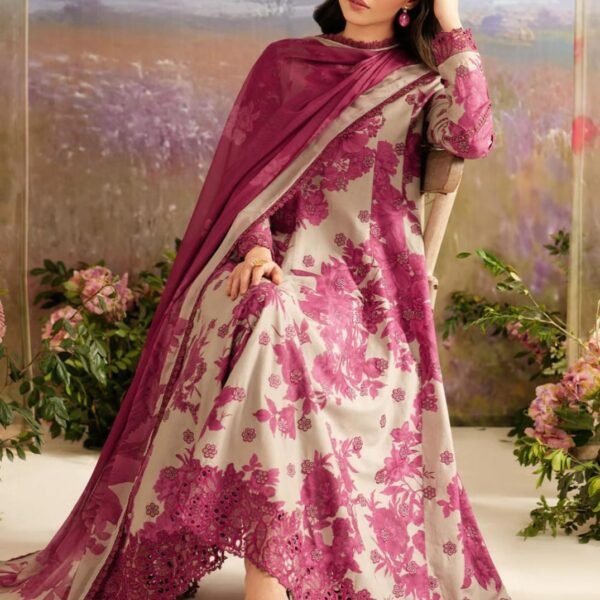 3-Piece Unstitched Printed Lawn Suit